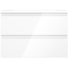 Mexen Orio meuble de salle de bain 70 cm avec lavabo Otis, 2 tiroirs, blanc brillant - 91A10-07047-2-BFF00-W18M00