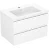 Mexen Orio armoire de salle de bains 70 cm avec lavabo Otis, 2 tiroirs, blanc mat - 91A10-07047-2-BFF01-W18M01