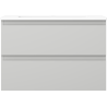 Mexen Orio armoire de salle de bain 70 cm avec lavabo Otis, 2 tiroirs, gris mat/blanc mat - 91A10-07047-2-BFF62-W18M01