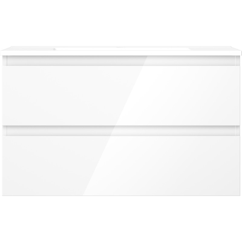 Mexen Orio armoire de salle de bain 80 cm avec lavabo Otis, 2 tiroirs, blanc brillant - 91A10-08047-2-BFF00-W18M00