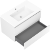 Mexen Orio meuble de salle de bain 80 cm avec lavabo Otis, 2 tiroirs, blanc mat - 91A10-08047-2-BFF01-W18M01
