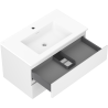 Mexen Orio meuble de salle de bain 80 cm avec lavabo Otis, 2 tiroirs, blanc mat - 91A10-08047-2-BFF01-W18M01
