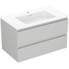 Mexen Orio armoire de salle de bain 80 cm avec lavabo Otis, 2 tiroirs, gris mat/blanc mat - 91A10-08047-2-BFF62-W18M01