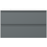 Mexen Orio meuble de salle de bains 80 cm avec lavabo Otis, 2 tiroirs, graphite mat/blanc mat - 91A10-08047-2-BFF66-W18M01