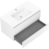Mexen Orio meuble de salle de bain 90 cm avec lavabo Otis, 2 tiroirs, blanc mat - 91A10-09047-2-BFF01-W18M01