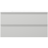 Mexen Orio armoire de salle de bains 90 cm avec vasque Otis, 2 tiroirs, gris mat/blanc mat - 91A10-09047-2-BFF62-W18M01