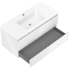 Mexen Orio placard de salle de bain 100 cm avec lavabo Otis, 2 tiroirs, blanc brillant - 91A10-10047-2-BFF00-W18M00