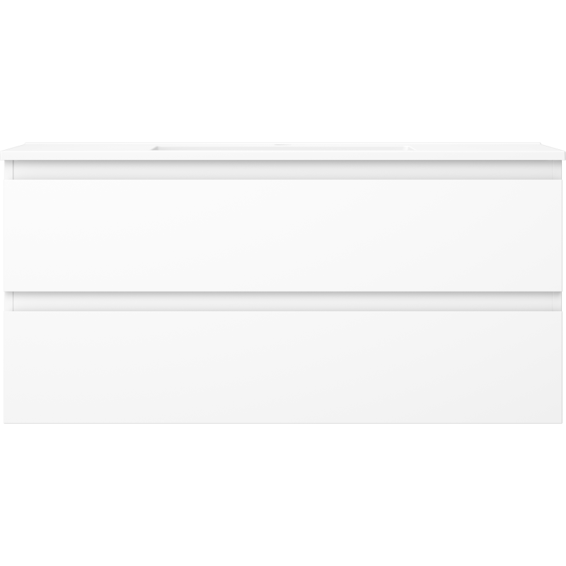Mexen Orio meuble de salle de bain 100 cm avec lavabo Otis, 2 tiroirs, blanc mat - 91A10-10047-2-BFF01-W18M01