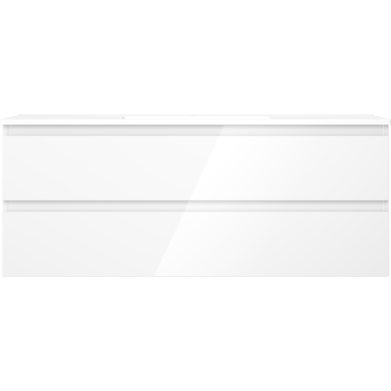 Mexen Orio meuble de salle de bain 120 cm avec lavabo Otis, 2 tiroirs, blanc brillant - 91A10-12047-2-BFF00-W18M00