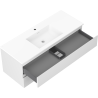 Mexen Orio meuble de salle de bain 120 cm avec lavabo Otis, 2 tiroirs, blanc mat - 91A10-12047-2-BFF01-W18M01