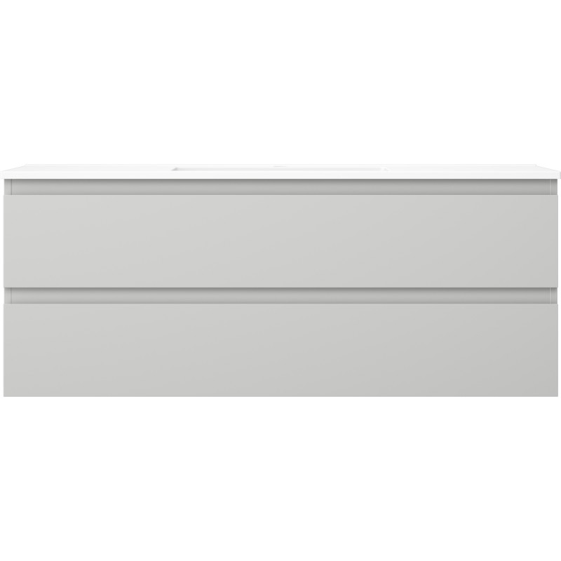 Mexen Orio armoire de salle de bain 120 cm avec lavabo Otis, 2 tiroirs, gris mat/blanc mat - 91A10-12047-2-BFF62-W18M01