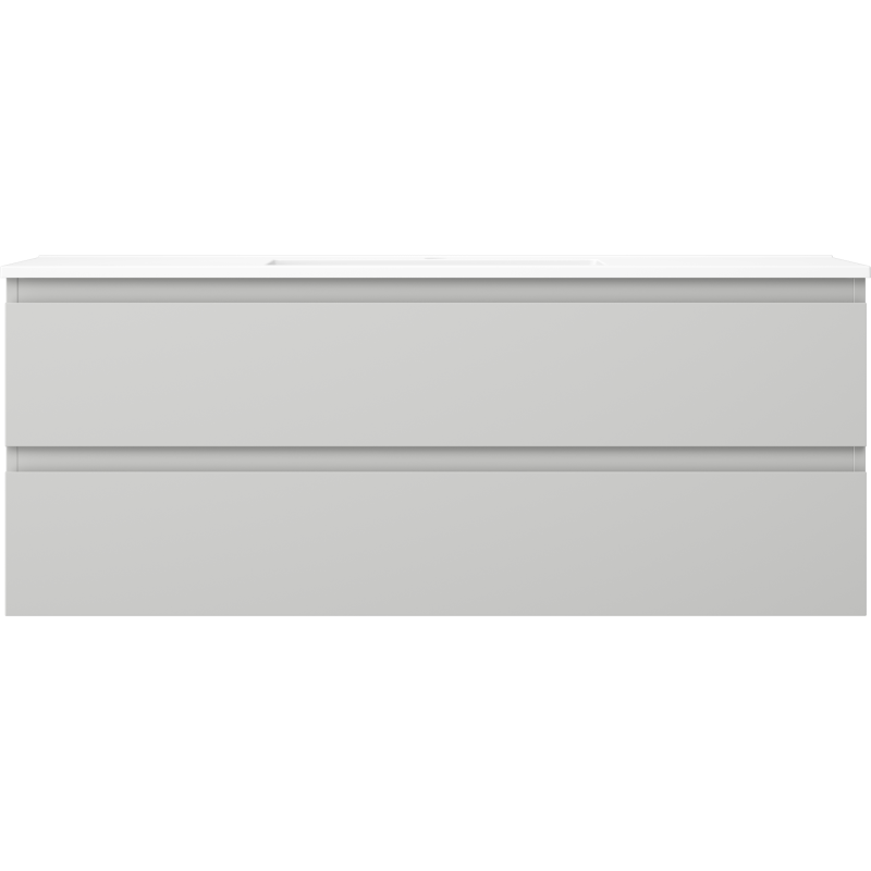 Mexen Orio meuble de salle de bains 120 cm avec lavabo Otis, 2 tiroirs, gris mat/blanc mat - 91A10-12047-2-BFF62-W18M01