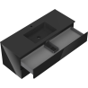 Mexen Orio meuble de salle de bain 120 cm avec lavabo Otis, 2 tiroirs, noir brillant/noir mat - 91A10-12047-2-BFF70-W18M71