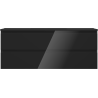Mexen Orio meuble de salle de bains 120 cm avec lavabo Otis, 2 tiroirs, noir brillant/noir mat - 91A10-12047-2-BFF70-W18M71