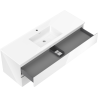 Mexen Orio meuble de salle de bains 140 cm avec lavabo Otis, 2 tiroirs, blanc brillant - 91A10-14047-2-BFF00-W18M00