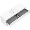 Mexen Orio meuble de salle de bain 140 cm avec lavabo Otis, 2 tiroirs, blanc mat - 91A10-14047-2-BFF01-W18M01