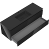 Mexen Orio meuble de salle de bain 140 cm avec lavabo Otis, 2 tiroirs, noir brillant/noir mat - 91A10-14047-2-BFF70-W18M71