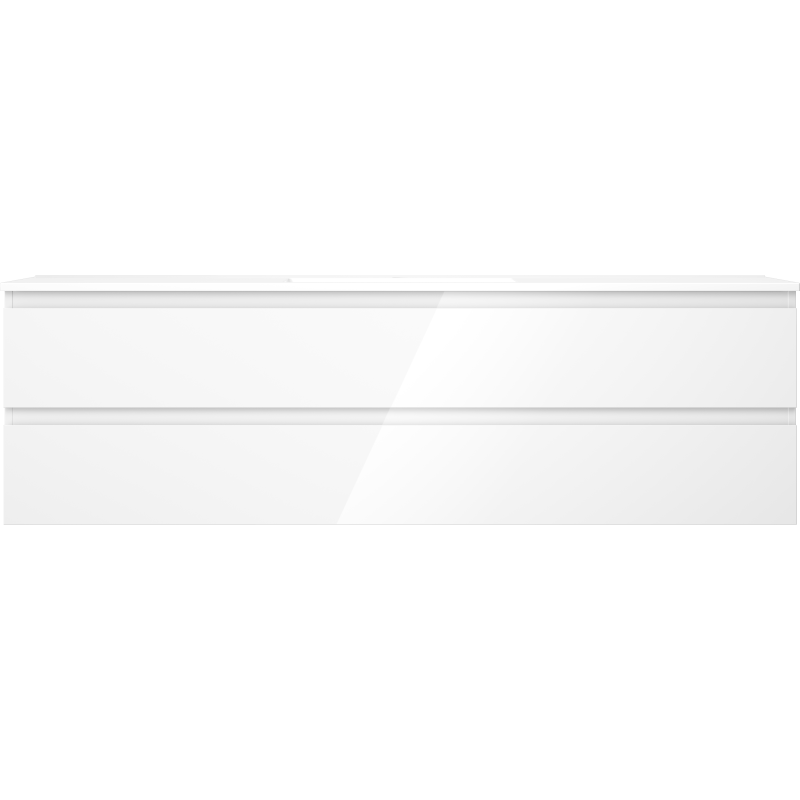 Mexen Orio meuble de salle de bain 160 cm avec lavabo Otis, 2 tiroirs, blanc brillant - 91A10-16047-2-BFF00-W18M00