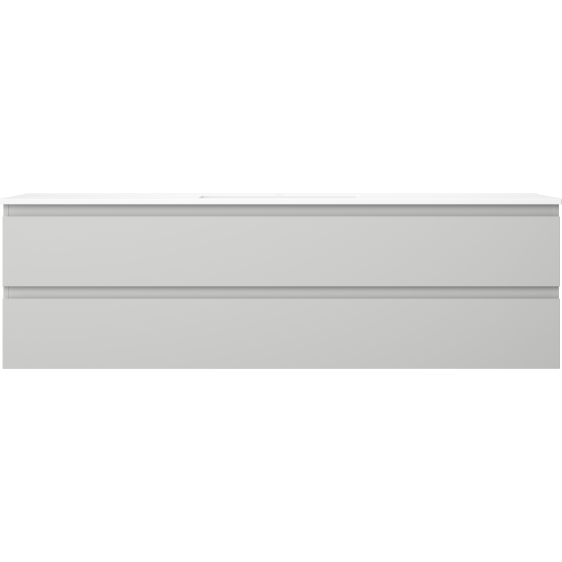 Mexen Orio armoire de salle de bain 160 cm avec lavabo Otis, 2 tiroirs, gris mat/blanc mat - 91A10-16047-2-BFF62-W18M01