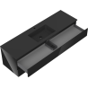 Mexen Orio meuble de salle de bain 160 cm avec lavabo Otis, 2 tiroirs, noir brillant/noir mat - 91A10-16047-2-BFF70-W18M71