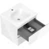 Mexen Orio meuble de salle de bain 50 cm avec lavabo Vela, 2 tiroirs, blanc brillant - 91A10-05047-2-BFF00-W23M00