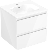 Mexen Orio meuble de salle de bain 50 cm avec lavabo Vela, 2 tiroirs, blanc brillant - 91A10-05047-2-BFF00-W23M00