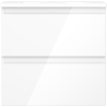 Mexen Orio meuble de salle de bain 50 cm avec lavabo Vela, 2 tiroirs, blanc brillant - 91A10-05047-2-BFF00-W23M00
