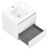 Mexen Orio meuble de salle de bains 50 cm avec lavabo Vela, 2 tiroirs, blanc mat - 91A10-05047-2-BFF01-W23M01