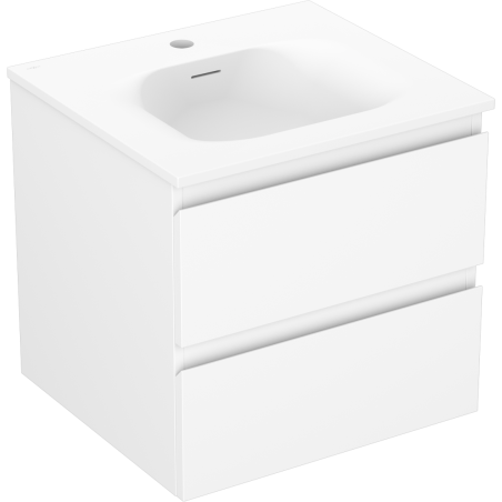 Mexen Orio armoire de salle de bains 50 cm avec lavabo Vela, 2 tiroirs, blanc mat - 91A10-05047-2-BFF01-W23M01