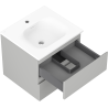 Mexen Orio armoire de salle de bains 50 cm avec lavabo Vela, 2 tiroirs, gris mat/blanc mat - 91A10-05047-2-BFF62-W23M01