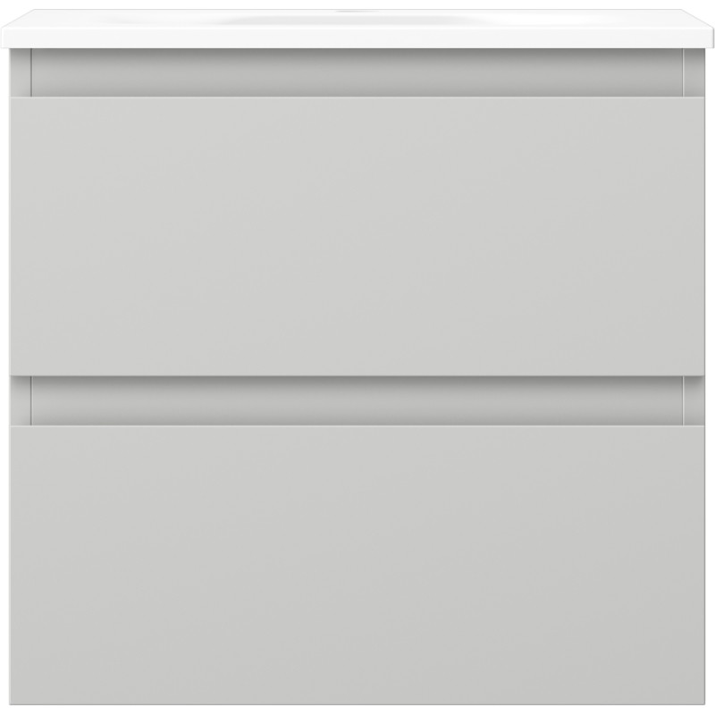 Mexen Orio armoire de salle de bain 50 cm avec lavabo Vela, 2 tiroirs, gris mat/blanc mat - 91A10-05047-2-BFF62-W23M01
