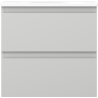 Mexen Orio armoire de salle de bains 50 cm avec lavabo Vela, 2 tiroirs, gris mat/blanc mat - 91A10-05047-2-BFF62-W23M01