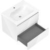 Mexen Orio armoire de salle de bain 60 cm avec lavabo Vela, 2 tiroirs, blanc brillant - 91A10-06047-2-BFF00-W23M00