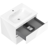 Mexen Orio Meuble de Salle de Bain 60 cm avec Lavabo Vela, 2 Tiroirs, Blanc Brillant - 91A10-06047-2-BFF00-W23M00
