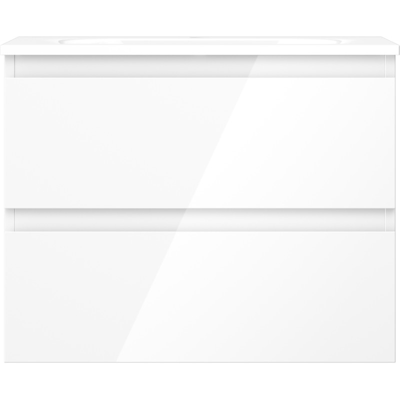 Mexen Orio armoire de salle de bain 60 cm avec lavabo Vela, 2 tiroirs, blanc brillant - 91A10-06047-2-BFF00-W23M00