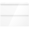 Mexen Orio armoire de salle de bain 60 cm avec lavabo Vela, 2 tiroirs, blanc brillant - 91A10-06047-2-BFF00-W23M00