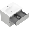 Mexen Orio meuble de salle de bains 60 cm avec lavabo Vela, 2 tiroirs, gris mat/blanc mat - 91A10-06047-2-BFF62-W23M01