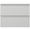Mexen Orio meuble de salle de bain 60 cm avec lavabo Vela, 2 tiroirs, gris mat/blanc mat - 91A10-06047-2-BFF62-W23M01