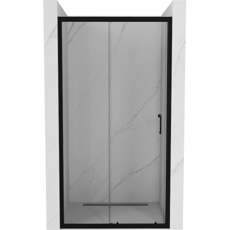 Mexen Apia portes de douche coulissantes 125 cm, transparentes, noires - 845-125-000-70-00