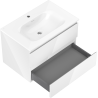 Mexen Orio meuble de salle de bain 70 cm avec lavabo Vela, 2 tiroirs, blanc brillant - 91A10-07047-2-BFF00-W23M00