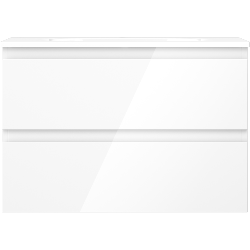 Mexen Orio meuble de salle de bain 70 cm avec lavabo Vela, 2 tiroirs, blanc brillant - 91A10-07047-2-BFF00-W23M00