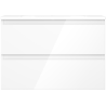 Mexen Orio meuble de salle de bain 70 cm avec lavabo Vela, 2 tiroirs, blanc brillant - 91A10-07047-2-BFF00-W23M00