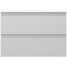 Mexen Orio meuble de salle de bains 70 cm avec lavabo Vela, 2 tiroirs, gris mat/blanc mat - 91A10-07047-2-BFF62-W23M01