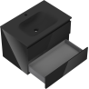 Mexen Orio armoire de salle de bain 70 cm avec lavabo Vela, 2 tiroirs, noir brillant/noir mat - 91A10-07047-2-BFF70-W23M71