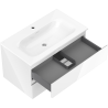 Mexen Orio meuble de salle de bain 80 cm avec lavabo Vela, 2 tiroirs, blanc brillant - 91A10-08047-2-BFF00-W23M00