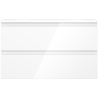Mexen Orio meuble de salle de bain 80 cm avec lavabo Vela, 2 tiroirs, blanc brillant - 91A10-08047-2-BFF00-W23M00