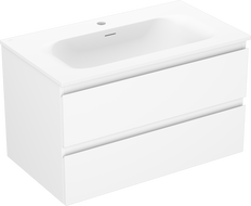 Mexen Orio meuble de salle de bain 80 cm avec lavabo Vela, 2 tiroirs, blanc mat - 91A10-08047-2-BFF01-W23M01