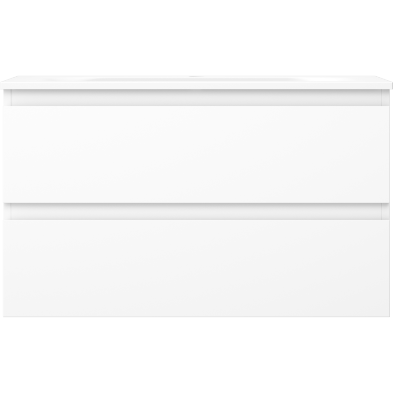 Mexen Orio armoire de salle de bain 80 cm avec lavabo Vela, 2 tiroirs, blanc mat - 91A10-08047-2-BFF01-W23M01