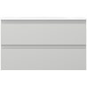 Mexen Orio meuble de salle de bain 80 cm avec lavabo Vela, 2 tiroirs, gris mat/blanc mat - 91A10-08047-2-BFF62-W23M01