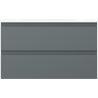 Mexen Orio armoire de salle de bain 80 cm avec lavabo Vela, 2 tiroirs, graphite mat/blanc mat - 91A10-08047-2-BFF66-W23M01